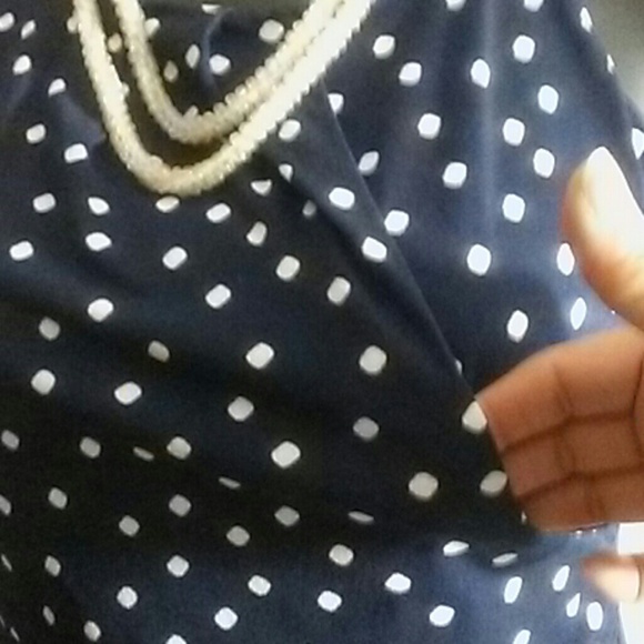 Charter Club Bluewhite Dot Dress 